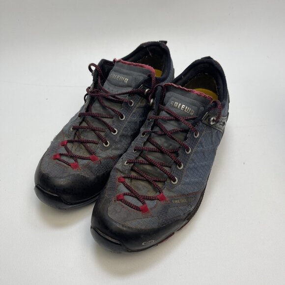 Salewa Firetail Evo GTX Gore-Tex Hiking Shoes Men’s Sz 9.5 US Black Gray Trail - Picture 4 of 16